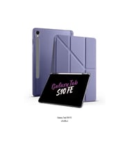 Galaxy Tab S10 FE 10.9 inç Uyumlu Kalem Bölmeli Katlanabilir Standlı Tri Folding Tablet Kılıfı