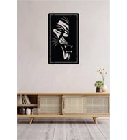 Aslan - Lion Ahşap Duvar Dekoru 50 x 30cm