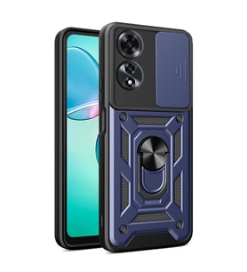 Oppo A60 Kılıf Magnetik Standlı Kamera Korumalı Zore Sürgülü Vega Kapak