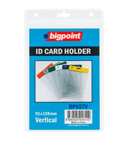 Bigpoint Kart Poşeti Dikey Şeffaf 91x128mm x 10 Adet