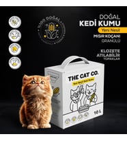 %100 Doğal Aktif Karbonlu Topaklanan Kedi Kumu Tozsuz & Kokusuz, Yüksek Emicilik 10 Litre