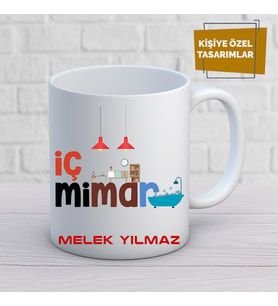 iç mimar özel tasarım kupa bardak