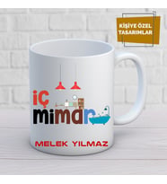 iç mimar özel tasarım kupa bardak