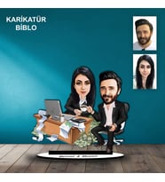 KİŞİYE ÖZEL İŞADAMI TASARIMLI KARİKATÜR BİBLO B105