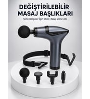 AKTÜEL 3in1 Taşınabilir Şarjlı Titreşimli Masaj Cihazı Çok Fonksiyonlu Yeni Nesil