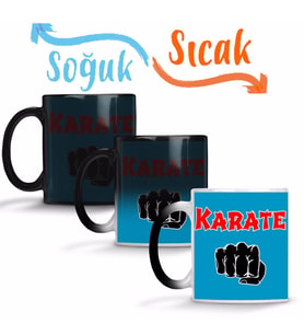 Karate Sihirli Kupa Bardak Porselen