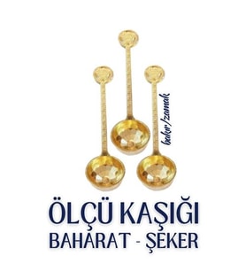3 lü Şeker ve Ölçü Kaşığı Vintage Design