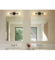 RİOLİGHT MODERN1 SİYAH1 2XE27 DUYLU METAL AYNA ÜSTÜ DUVAR APLİK NOT:1ADET FİYATIDIR.