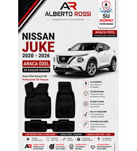 NISSAN JUKE 2020 - 2026 Araca Özel Kauçuk 3D Profesyonel Oto Paspası