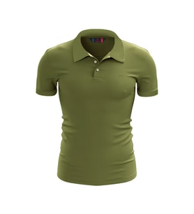 %100 Pamuk Polo T-Shirt IMPERO YEŞİL