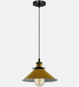 MYLİGHTS TEKLİ SPOR METAL SARKIT AVİZE  SARI AVİZE 23 CM EN  