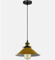 MYLİGHTS TEKLİ SPOR METAL SARKIT AVİZE  SARI AVİZE 23 CM EN  