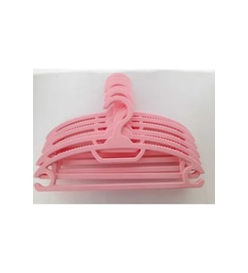 6’lı Renkli Plastik Askı 30x15 cm  Bebek Kıyafetleri İçin Uygun Boyut