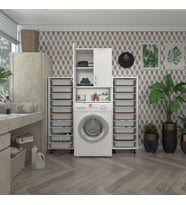 Kenzlife çamaşır makinesi dolabı sinemsepetduble byz 10 lu banyo arkalıksız kurutma bulaşık (Karışık)
