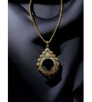 Nefertiti Tam Altın Çerçeveli Kolye (Altın Kaplama)