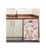Bulaşık Makinası & Beyaz Eşya Yapışkanlı Folyo Kaplama Sticker (75X75CM) - Bulaşık Makinesi