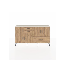 Arges Konsol 5 Raflı 3 Çekmeceli 5 Kapaklı 176x30x99 Aytaşı-Çam