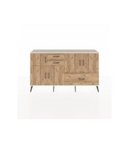 Arges Konsol 5 Raflı 3 Çekmeceli 5 Kapaklı 176x30x99 Aytaşı-Çam