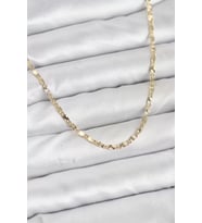 CM 14K Gold Renk Lazerli Zincir Model Kadın Kolye - TJ-BKO10923
