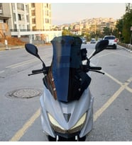 MOTOCAM Motolüx Mtx 125 Ön Cam 2022-2026 Model 65cm Siyah Renkli 4mm ORTA BOYLU