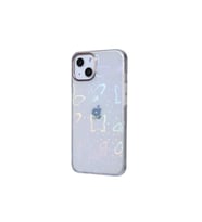 Apple iPhone 13 Uyumlu Kılıf Zore Sidney Desenli Sert Kapak (Kelebek Mavi)