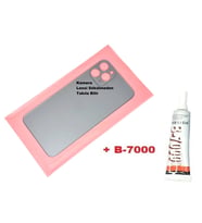 Tkgz İPhone 11 PRO Arka Pil Batarya Kapağı (CAM+B-7000) MAVİ