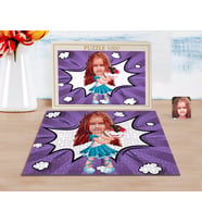 BK Gift Kişiye Özel Kız Çocuk Karikatürlü 1000 Parça Profesyonel Puzzle-15