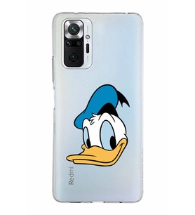 Xiaomi Redmi Note 10 Pro Uyumlu Kapak Donald Duck Tasarımlı Şeffaf Silikon Kılıf