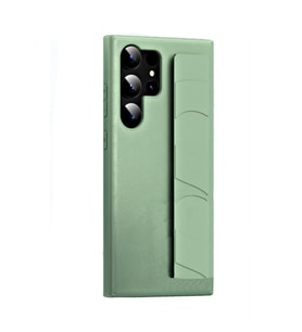 ScHitec Samsung Galaxy S24 Ultra Uyumlu Premium Case Parmak Askılı Telefon Kılıfı Yeşil