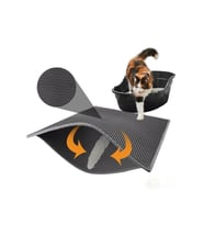Kedi Tuvalet Önü Kum Toplayıcı Temizleyici Elekli Gri Paspas (5343)