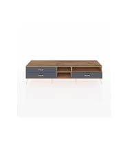 Hyperion TV Ünitesi 2 Raflı 3 Çekmeceli  220x44x51 Çam-Çam/Antrasit