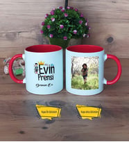 Evin Prensi Kupa Bardak Kırmızı Fotoğraflı Çocuk Hediyeleri