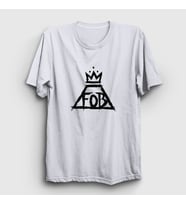 Presmono Unisex Beyaz Logo Fall Out Boy T-Shirt 62367tt (Beyaz)