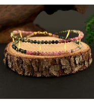 Turmalin Doğaltaş Halhal 3-4 mm, B953
