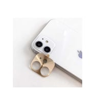 Apple iPhone 11 Uyumlu Zore Metal Kamera Koruyucu (Gold)