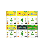 Üçgen 4.Sınıf İlkokul Seti 6 Kitap (Karışık)