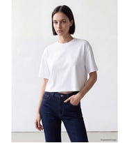 LCW Comfort Beyaz Bisiklet Yaka Soft Touch Kadın Tişört