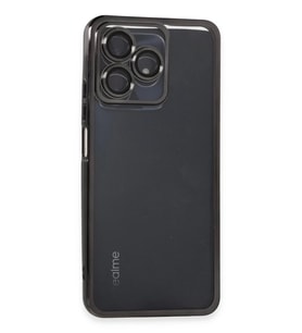 Newface Realme C53 Kılıf Razer Lensli Silikon - Siyah