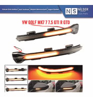 Vw Golf 7 7.5 GTI R Ayna Sinyali Sağ-Sol Dinamik Kayar Led 2013>