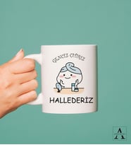 Genciz Çıtırız Hallederiz Tasarımlı Kupa Bardak