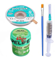 RELIFE Krem Lehim 183°C,40Gr Flux Lehim Toplama CP-3515 Emme Teli Seti05