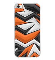 Apple iPhone 5 Uyumlu Kapak  Grafiti Tasarımlı Şeffaf Silikon Kılıf