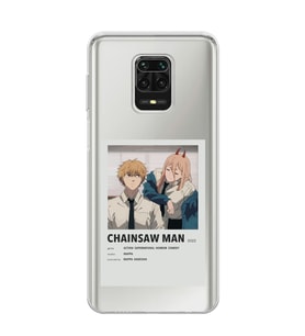 Redmi Note 9 Pro / 9s Uyumlu Chainsaw Man Anime Tasarımlı Şeffaf Telefon Kılıfı