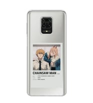Redmi Note 9 Pro / 9s Uyumlu Chainsaw Man Anime Tasarımlı Şeffaf Telefon Kılıfı