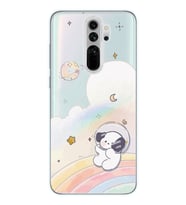 Redmi Note 8 Pro Uyumlu Sevimli Köpek Desenli Şeffaf Telefon Kılıfı