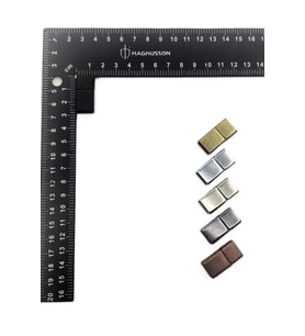 6x12 MM DERİ BİLEKLİK KİLİTİ MIKNATISLI KİLİT (5 ADET) (Siyah)