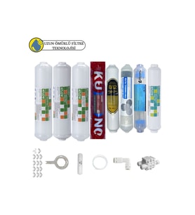 Purefer Kapalı kasa su arıtma Sertifikalı 8l iB12 alkali+detox+ Orijinal LgKuno mebran 4lü mineral
