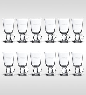 BK Gift Kişiye Özel İsimli 12'li Irısh Kulplu Latte Bardağı (Beyaz)