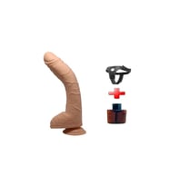 28 cm Belden Bağlamalı Gerçekçi Kalın Dildo Penis - Alex