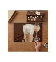 Kremalı Kahve- Soğuk Kahve Tasarımı 240 parça Ahşap Puzzle Ahşap Kutuda MP01705